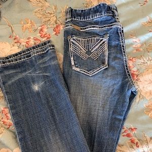 Rock&Roll Cowgirl bootcut distressed jeans